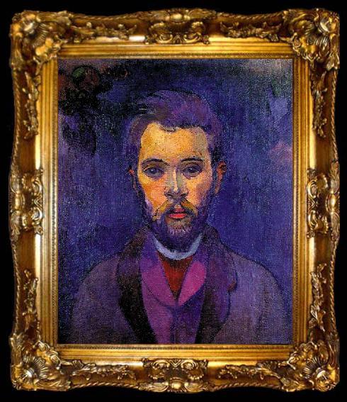 framed  Paul Gauguin Portrait of William Molard, ta009-2